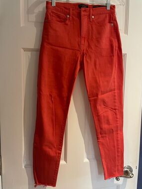 Banana Republic Red/Orange Skinny Jeans